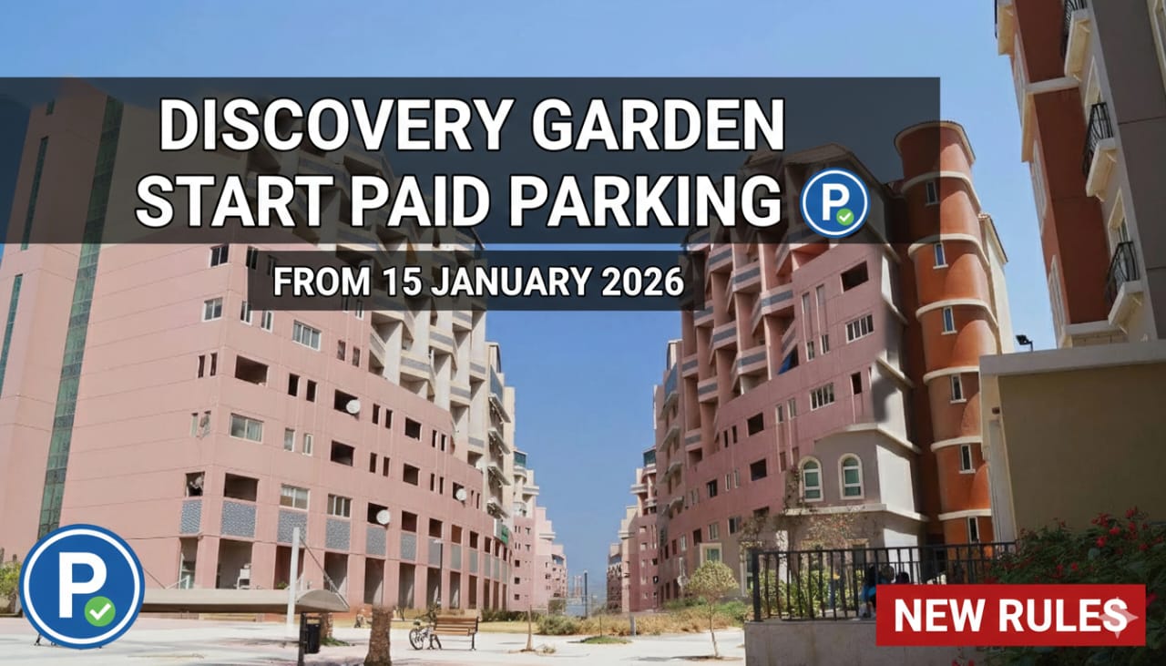 Discovery Gardens Introduces Paid Parking Starting 15 Jan 2026